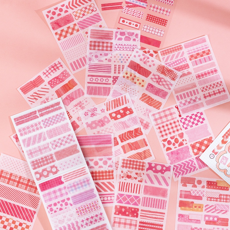 Bộ 50 Tờ sticker 4 Kiểu Nhật Bản Đơn Giản DIY