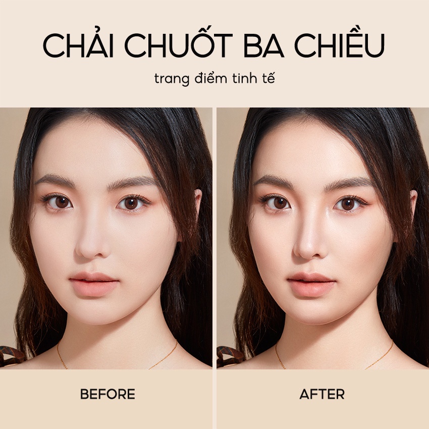 Phấn che khuyết điểm/Bắt sáng Tạo Khối Carslan 3 màu Trang Điểm Tự Nhiên Lâu Trôi 7g