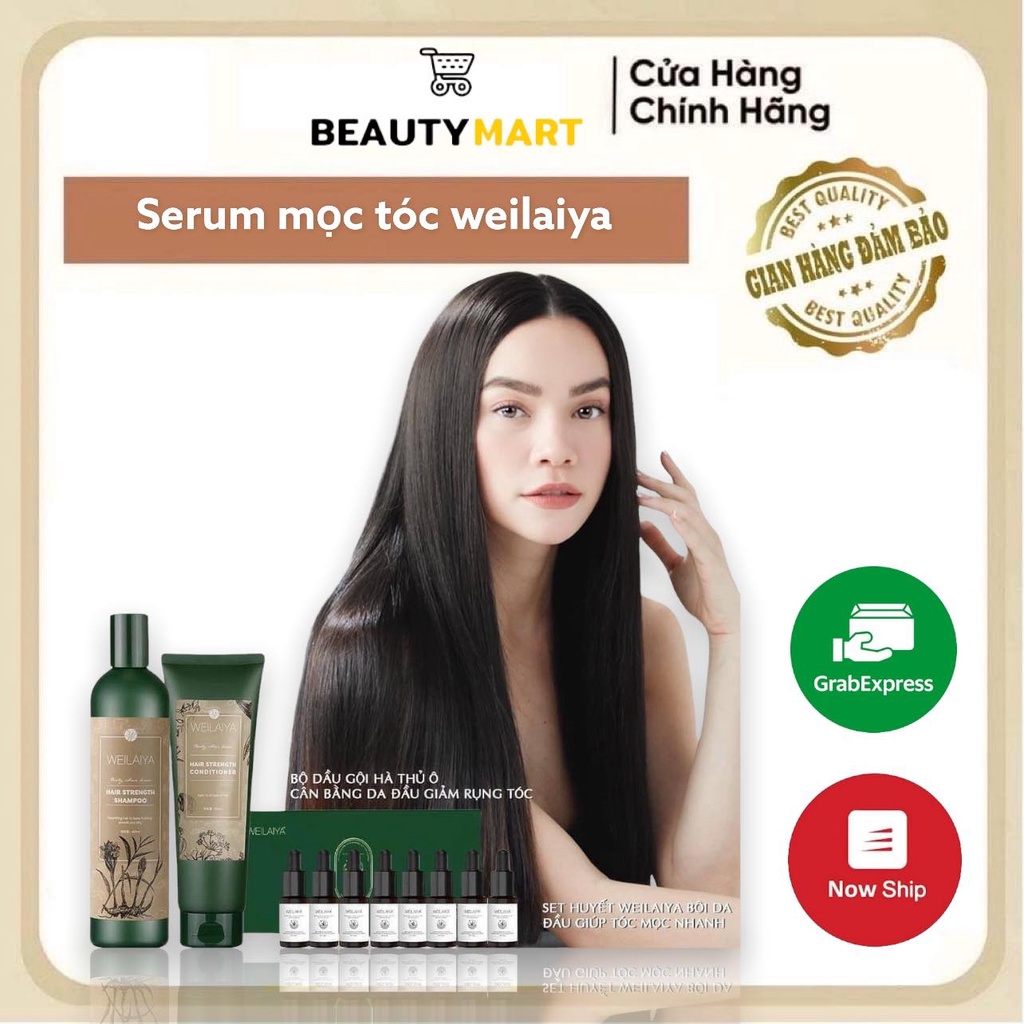 Serum Weilaiya Hỗ Trợ Mọc Tóc Hiệu Quả Sau 12 Tuần sử dụng - Chính Hãng