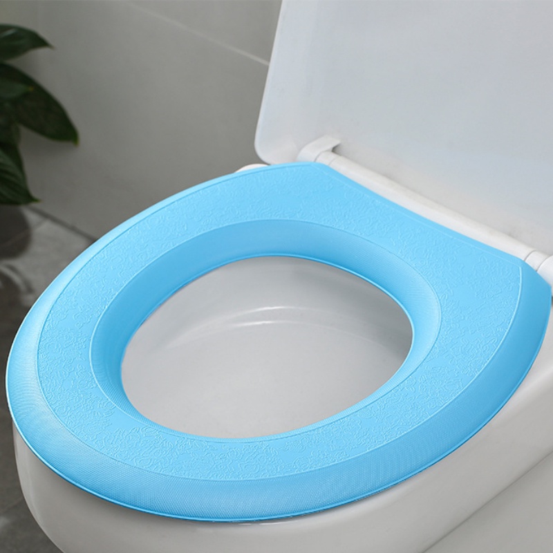 Miếng lót bồn cầu mềm mại dày dặn chống thấm nước có thể vệ sinh sạch lại tiện dụng cho gia đình