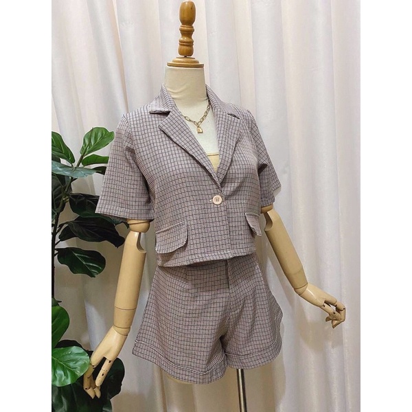 COMBO VEST CARO SHORT ÁO TANKTOP ÁO VEST TAY NGẮN ( KÈM ẢNH THẬT )