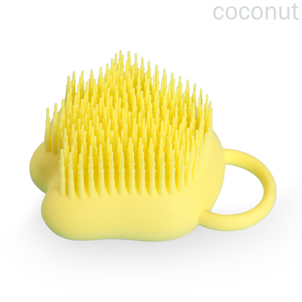 (Hàng Mới Về) Bàn Chải Massage Khi Tắm Bằng Silicon Màu Vàng | BigBuy360 - bigbuy360.vn
