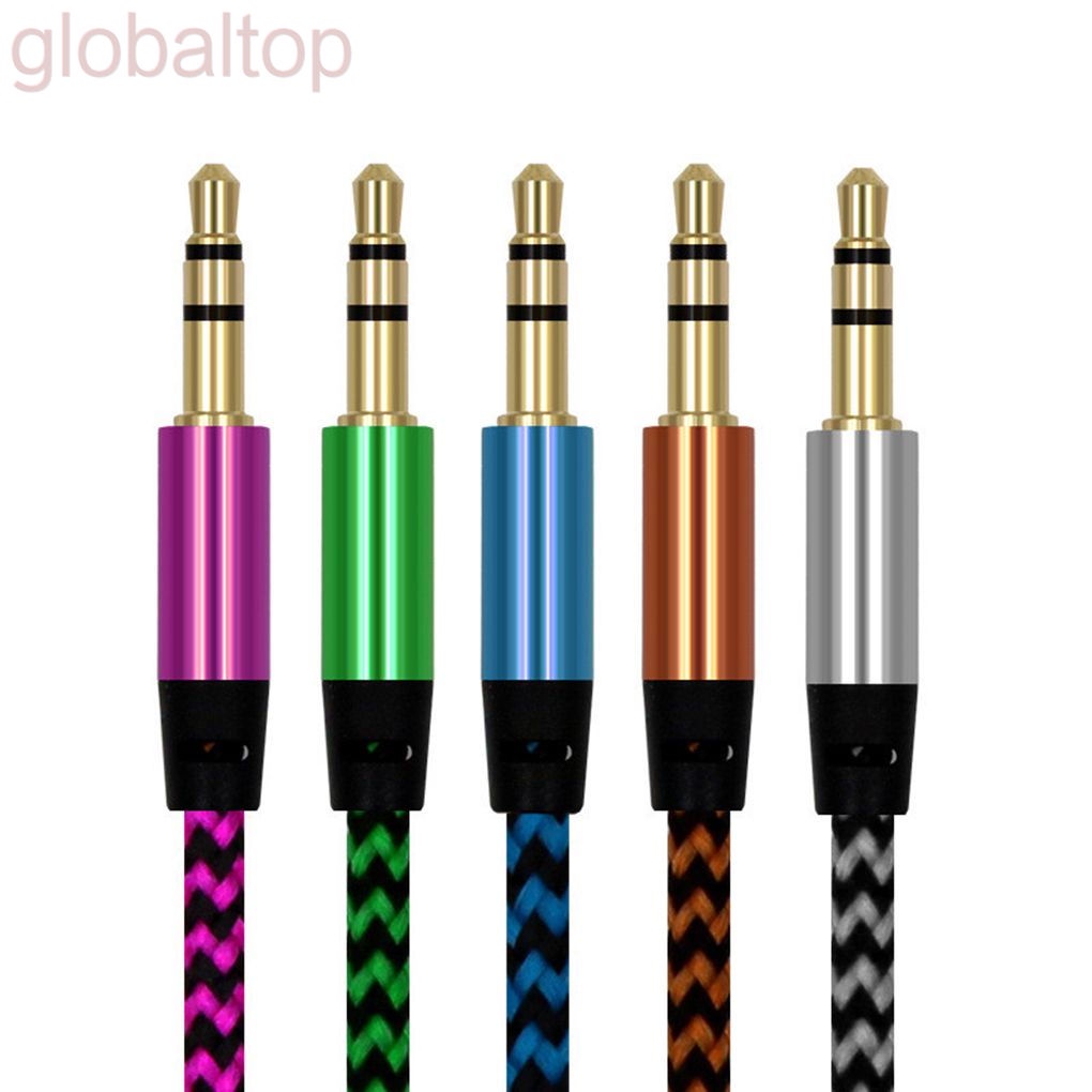 Dây cáp âm thanh Aux dài 1m với giắc cắm 3.5MM cho loa xe hơi, tai nghe MP3