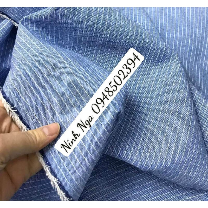 Vải linen kẻ sọc