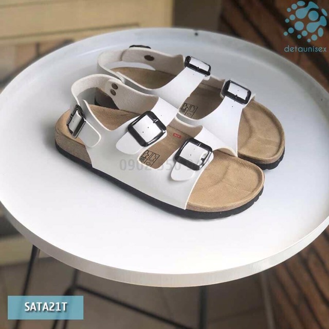 Sandal birken 2 quai Deta Sandal đế trấu