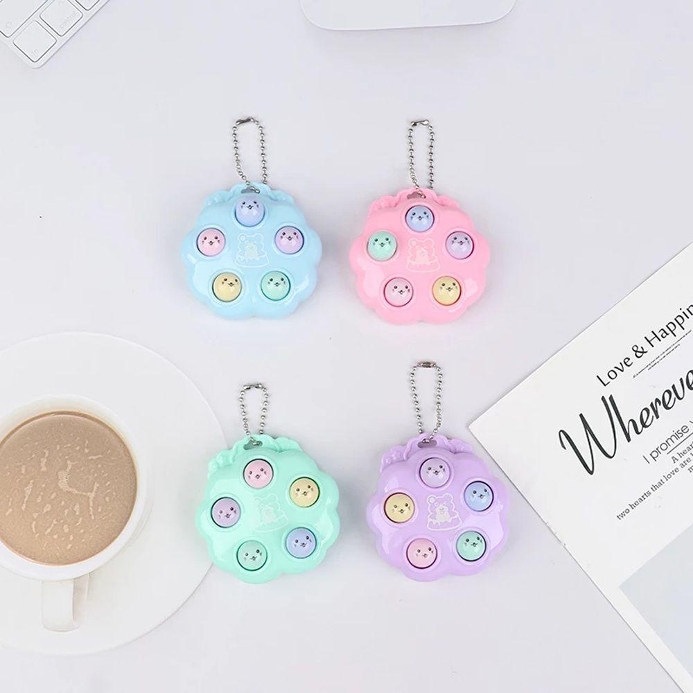 IVORY Móc Khóa Hình Con Quay Gopher Fidget Spinner Hoạt Hình Sáng Tạo