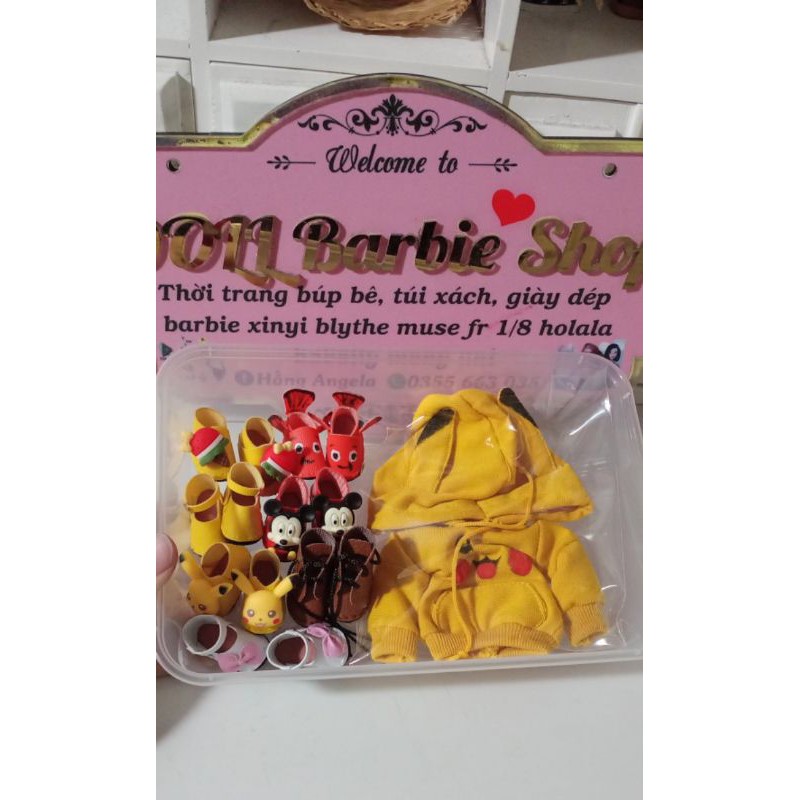 Giày các loại cho doll 1/8 và bru, blyther