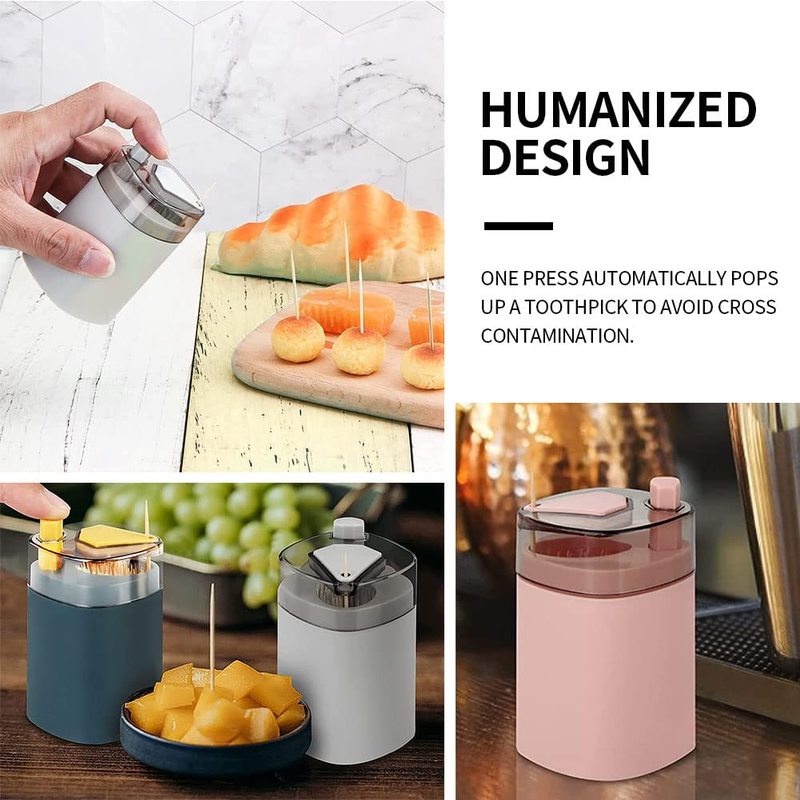 Hộp Đựng Tăm Xỉa Răng Tự Động Bật Lên Chống Bụi Đa Năng Kích Thước Lớn