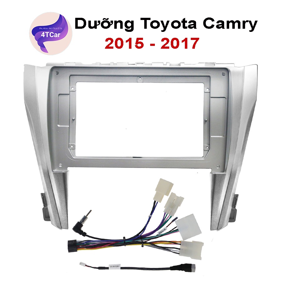 Mặt dưỡng Toyota Camry 2015-2017 10 inch lắp màn android