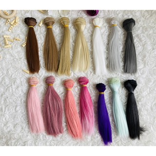 Tóc giả búp bê 15cm