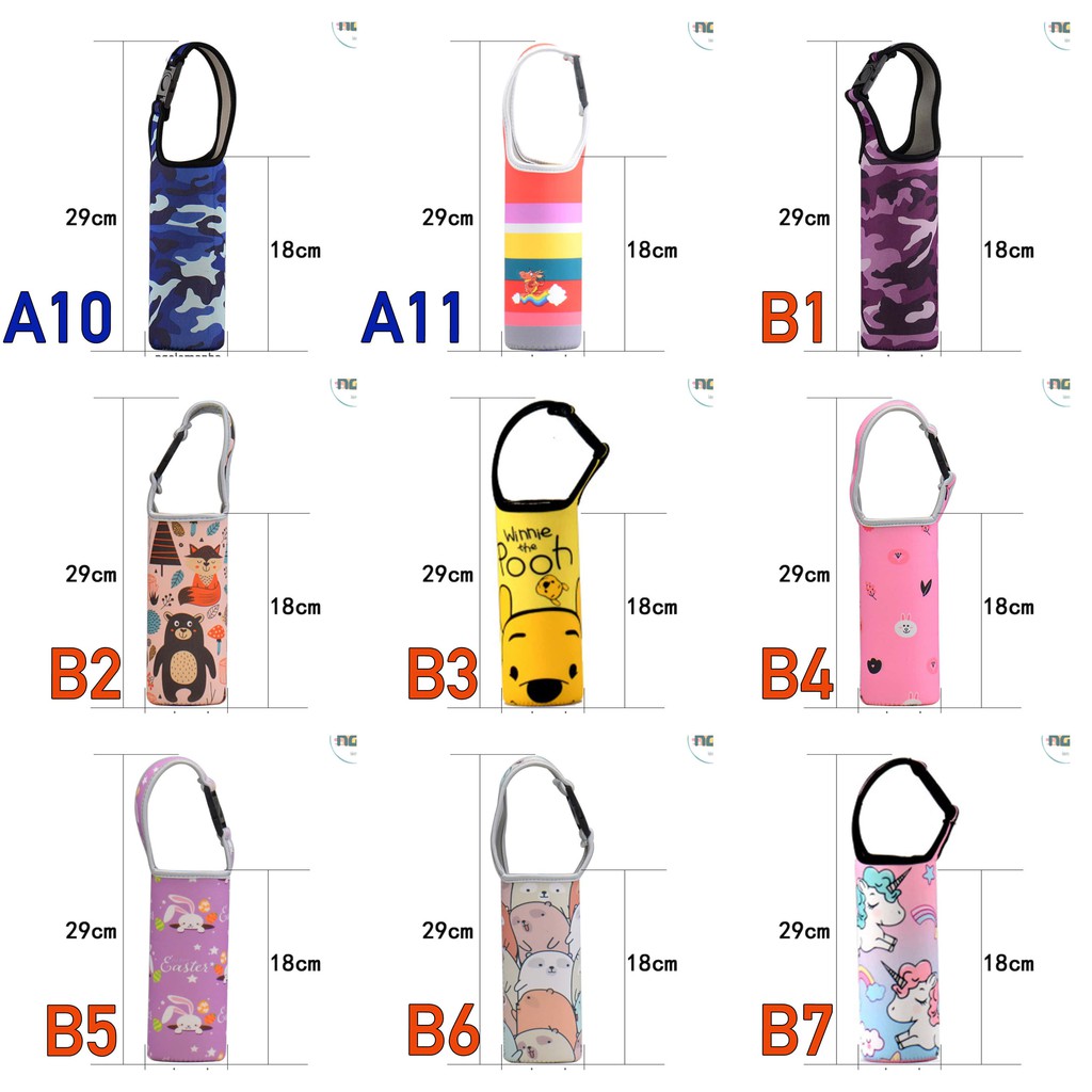 [CLIP THẬT] 22 MẪU TÚI ĐỰNG BÌNH GIỮ NHIỆT TIỆN LỢI - Họa tiết tươi sáng | BigBuy360 - bigbuy360.vn