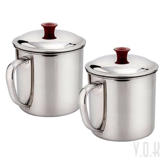 Ca inox có nắp đường kính 9cm