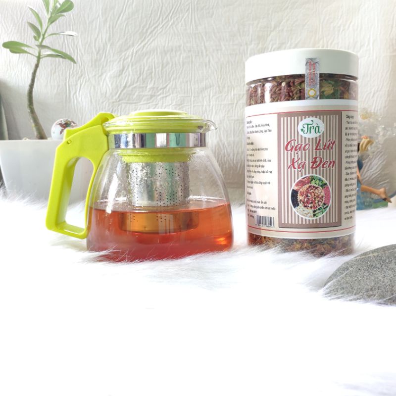 Trà gạo nứt xạ đen giảm cân hộp 500gr