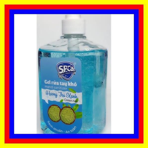 GEL RỬA TAY KHÔ SPCA 600ML (TRÀ XANH) [koalashop2020]