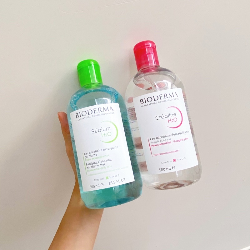 Nước Tẩy Trang Bio Hồng Xanh 500ml Crealine H20