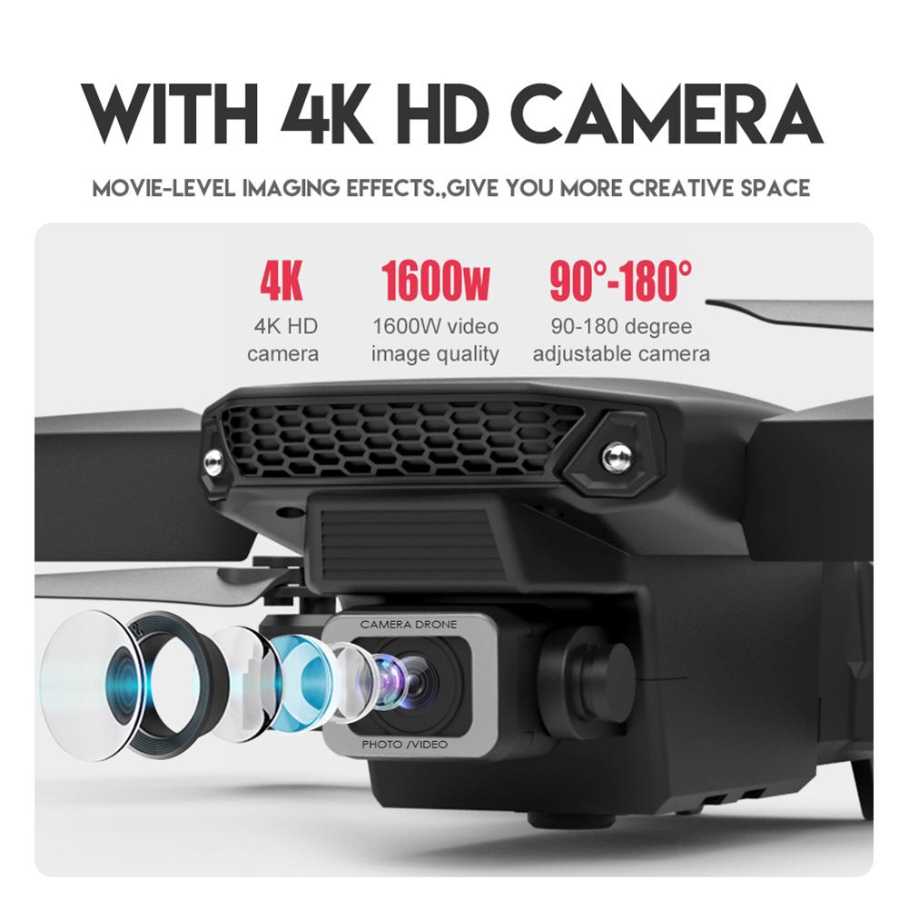 RC Drone với Camera HD 4K Mini Foldable Drone Wifi Drone Quadcopter Chế độ giữ Máy ảnh kép Đồ chơi cho cậu bé