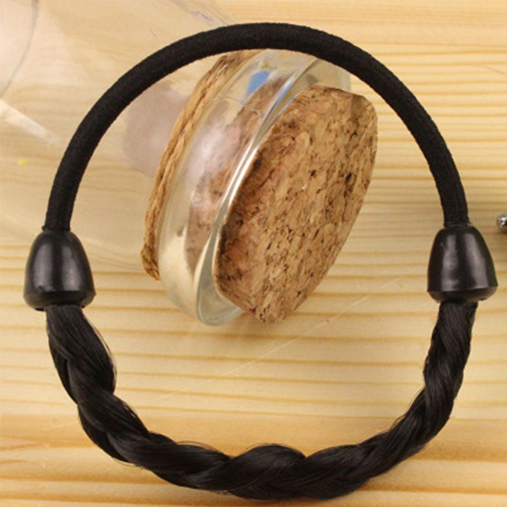 Dây buộc tóc giả thắt bím bằng sợi tổng hợp co giãn thời trang cho nữ 2LIFE