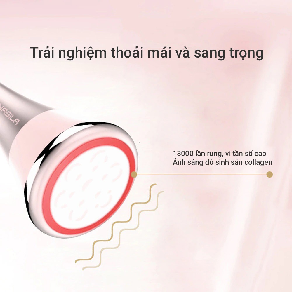 Máy massage mặt ion cầm tay, Matxa làm đẹp trẻ hóa nâng cơ da mặt - Tặng Pin dự phòng, BH 3 tháng - MIANZ BEAUTY