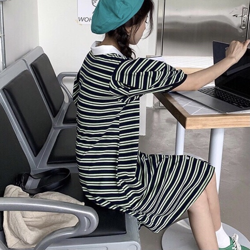 ĐẦM POLO SỌC - L82329