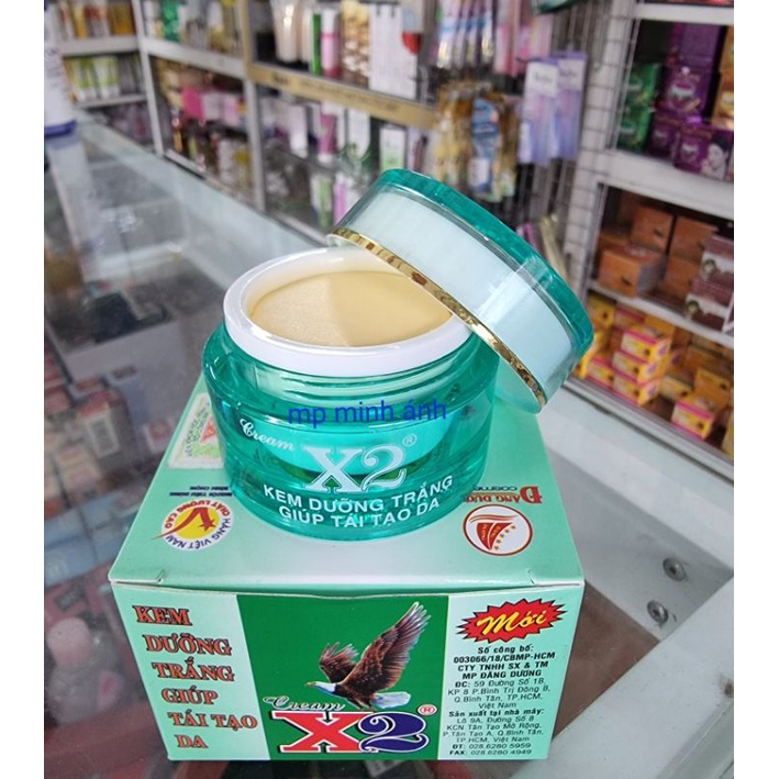 kem x2 dưỡng trắng da - tái tạo da 8gr 94,5k [ chính hãng cty ]