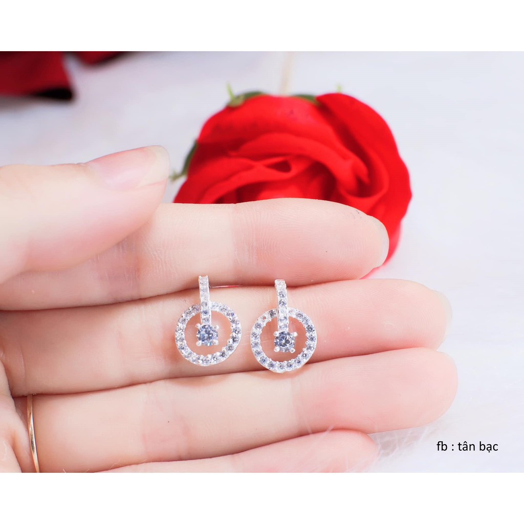 Bông tai nữ , bạc ta, hàng làm kỹ sắc nét , đẹp , chuẩn y ảnh