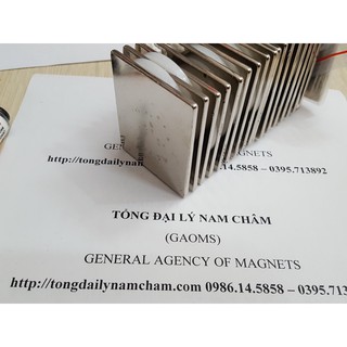 Nam châm đất hiếm 60x50x3mm