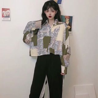 SƠ MI LOANG CHỮ ULZZANG CÁ TÍNH