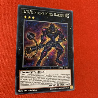 [Thẻ Bài Yugioh Chính Hãng] D/D/D Stone King Darius