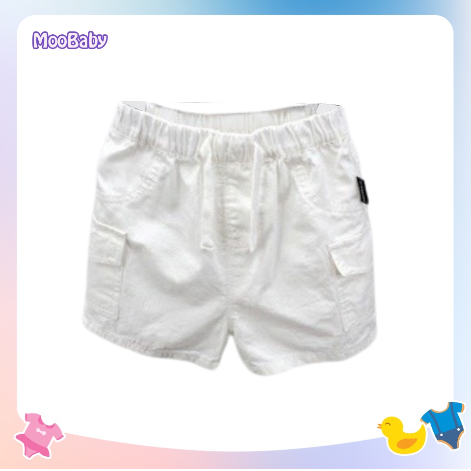 Quần Short Đùi Kaki Trơn Túi Hộp Cho Bé Trai &amp; Bé Gái Quần Sooc Xuất Hàn Cực Đep Cho Bé - Moobaby Shop