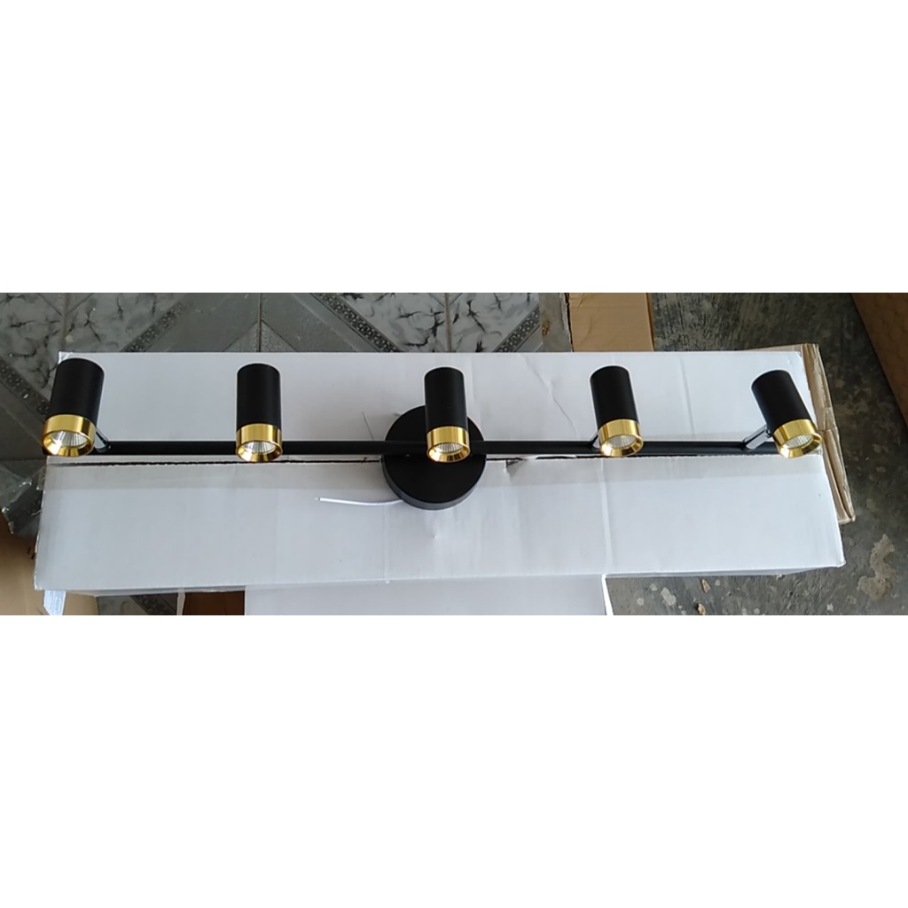 Đèn soi tranh, Đèn rọi gương 5 bóng mắt led COB 5W cực sáng ,điều chỉnh được góc chiếu