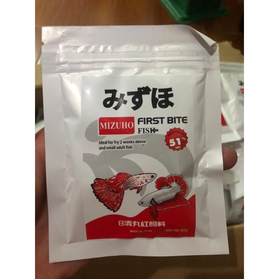 Cám mizuho Nhật Bản chuyên dụng bảy màu, betta, mún, neon, bình tích trân châu- Thức ăn cho cá cảnh nhiệt đới giàu đạm