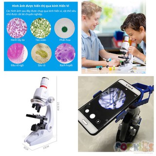 Kính hiển vi học sinh 1200x Microscope, đồ chơi khoa hoc cho trẻ em