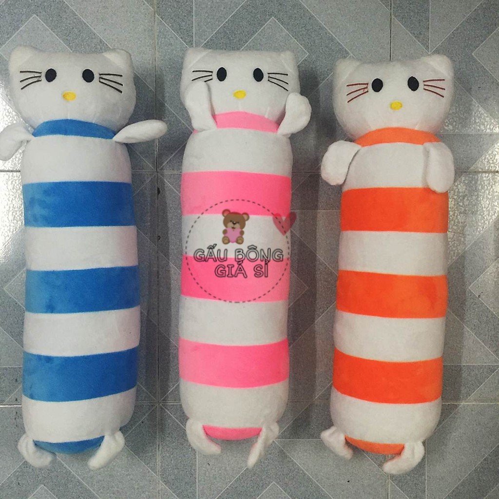 GỐI ÔM ĐẦU THÚ CHO BÉ 1 TUỔI MÈO HELLO KITTY NHIỀU MÀU