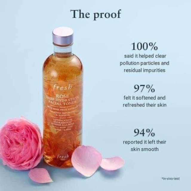 TONER FRESH HOA HỒNG