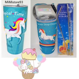 COMBO LY GIỮ NHIỆT UNICORN XANH
