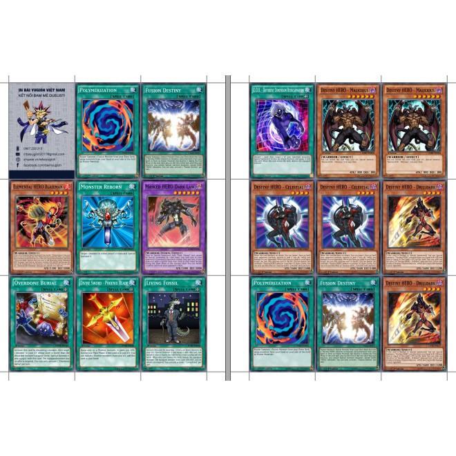 Bộ bài Destiny Hero