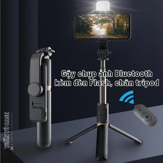 Gậy chụp ảnh Selfie đèn LED Bluetooth Q02S kèm chân đế Tripod đa năng 4 trong 1 gấp gọn bỏ túi