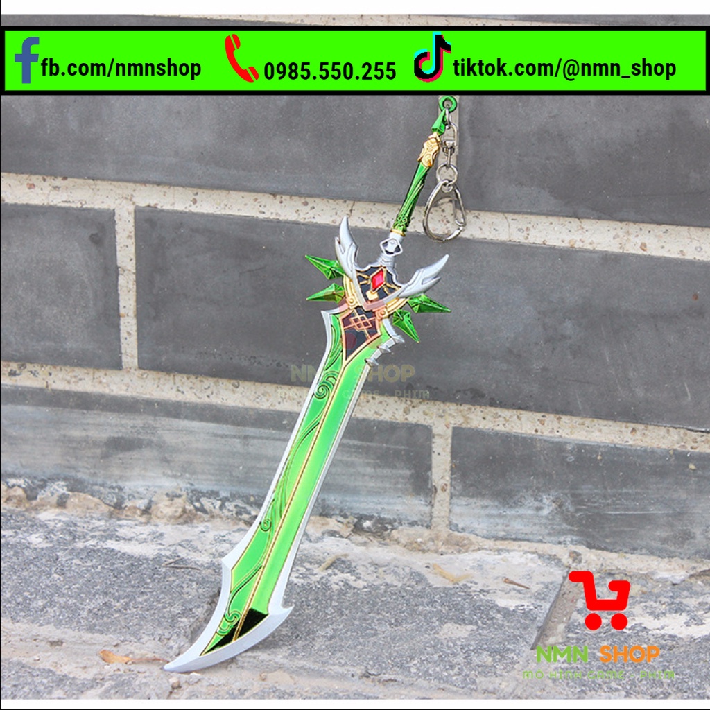 Mô hình game Genshin Impact - Primordial Jade Greatsword 21cm