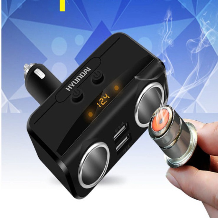 Sản Phẩm Bộ Chia-Tẩu Sạc-Ô Tô-Cao Cấp-Chính Hãng-Hyundai-HY-32 .