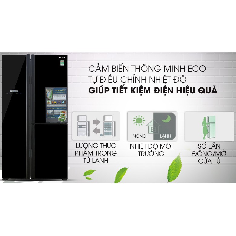 Tủ lạnh Hitachi Inverter 600 lít R-FM800PGV2 GBK (Miễn phí giao tại HCM-ngoài tỉnh liên hệ shop)