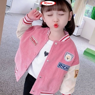 Áo khoác bé gái áo choàng ngoài bé gái áo thu đông cho bé gái Đặc Nhung bộ thu đông bé gái