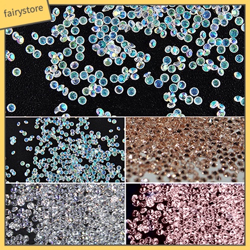 Túi 1000 hạt kim cương giả 1.2mm dùng để đính trang trí móng nghệ thuật