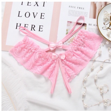 Quần lót ren xẻ đáy đính nơ sexy quyến rũ 2710
