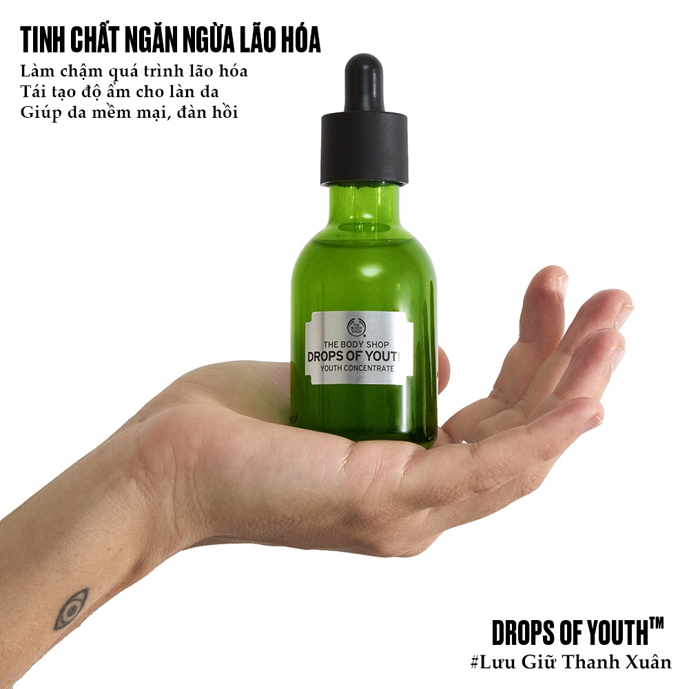 Serum chống nhăn ngăn ngừa lão hóa da the body shop drops of youth