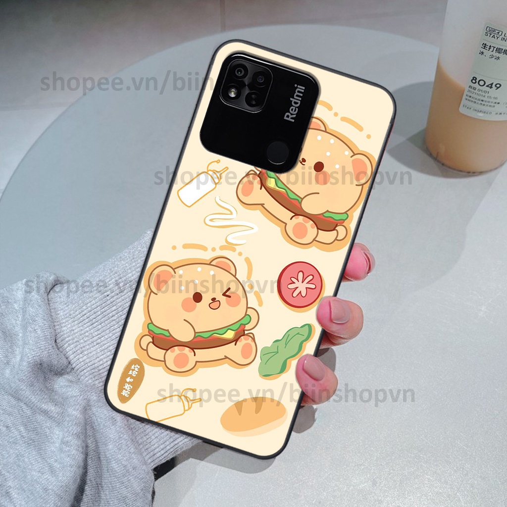 Ốp Xiaomi Redmi 10C / Redmi 10A in hình gấu chocolate kẹo ngọt siêu đẹp siêu xinh