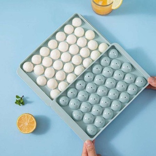Khay Làm Đá, Thạch, Kem Tròn 33 Viên Đa Năng Có Nắp Đậy Khử Mùi Tủ Lạnh Cao Cấp 6978 Nhựa VIETNHAT