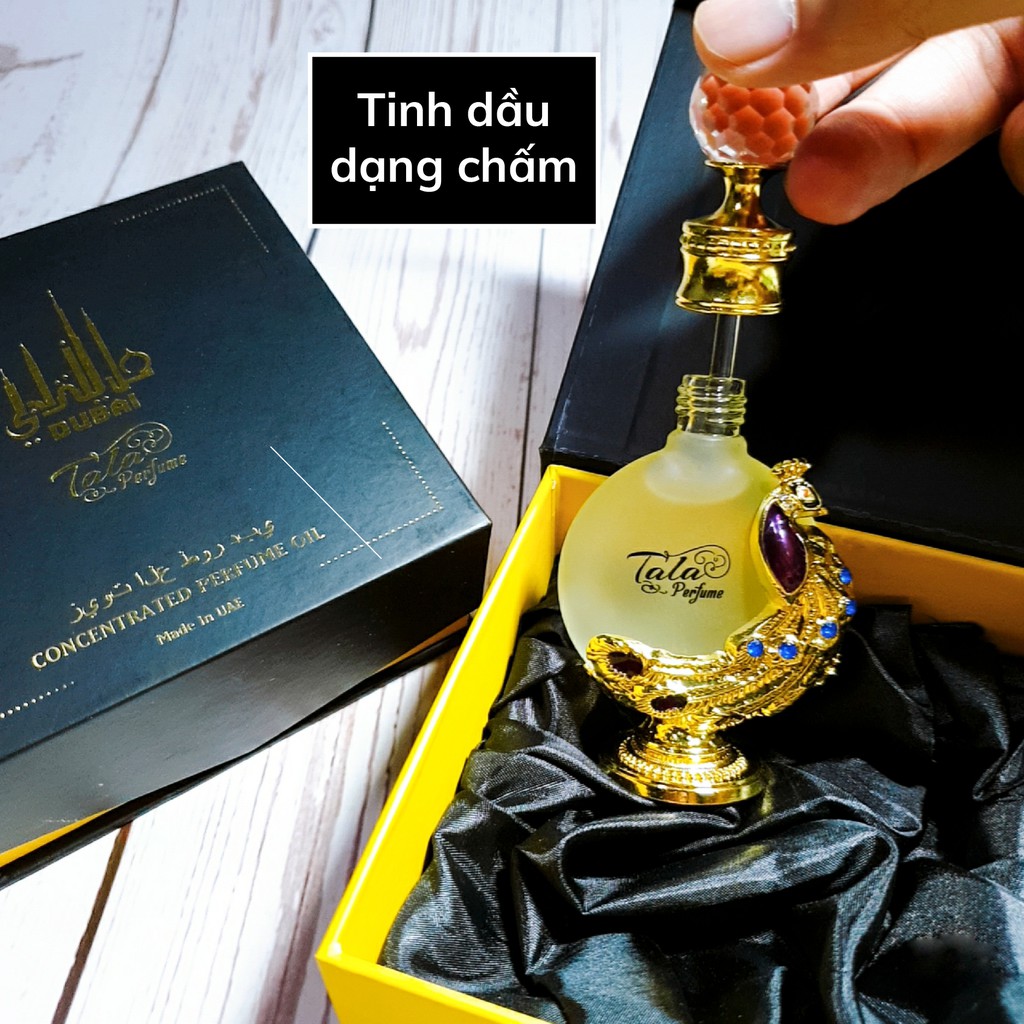 Tinh Dầu Nước Hoa Dubai TALA mẫu Công Phượng Hoàng Gold 15ml, mùi cho nam và nữ, lưu hương 24 giờ, có tem niêm phong