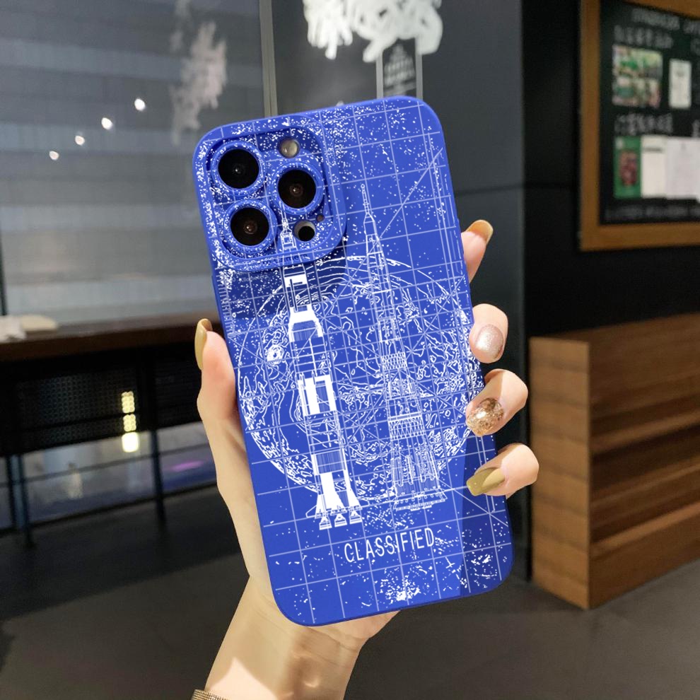 Ốp Điện Thoại Góc Vuông In Logo NASA Cho Xiaomi Redmi Note 11 Pro 5G 11S 10 Pro 4G 10S Redmi 10C 9C A1