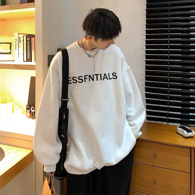 Áo khoác Hoodie nam nữ sweater in chữ Essentials thời trang Hàn Quốc cho đông xuân | BigBuy360 - bigbuy360.vn