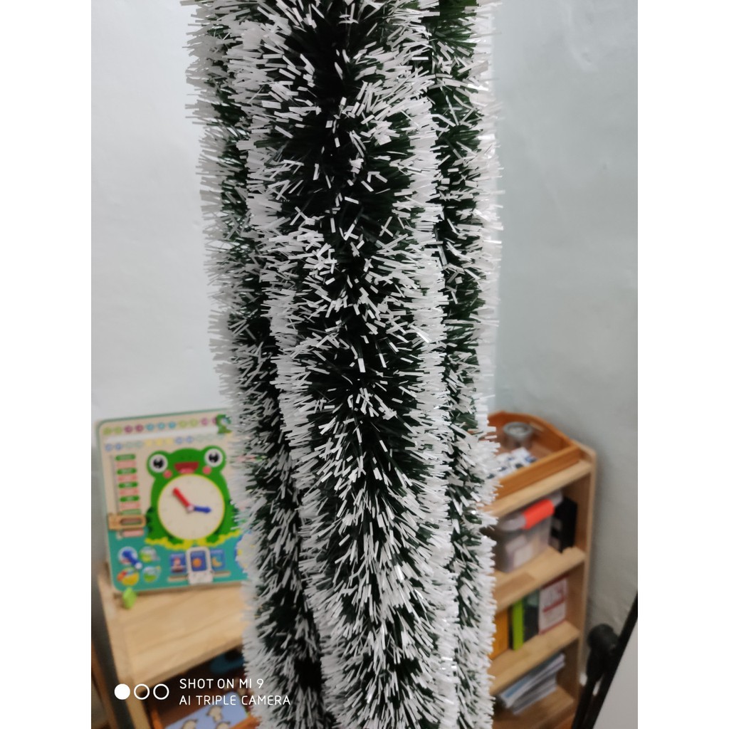 COMBO 3 Dây thông chồn dài 200cm trang trí giáng sinh, trang trí cây thông mùa lễ hội noel